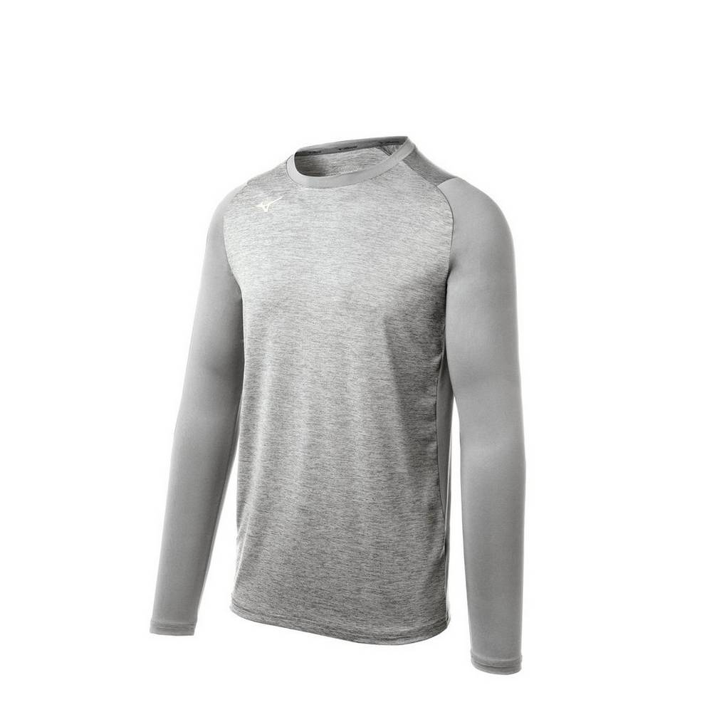 Mizuno Alpha Stretch Sleeve - Erkek Base Layer - Gri Türkiye (TJVEPK-109)